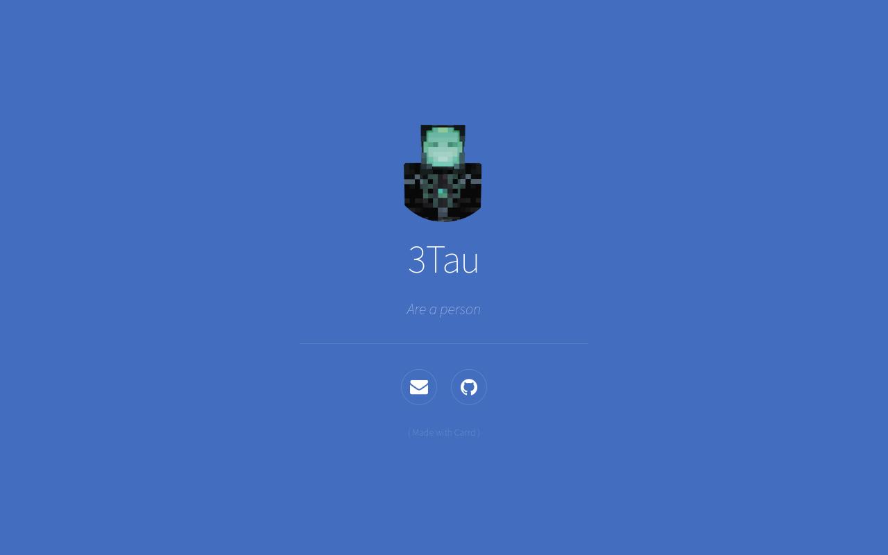 Carrd profile picture for @tau